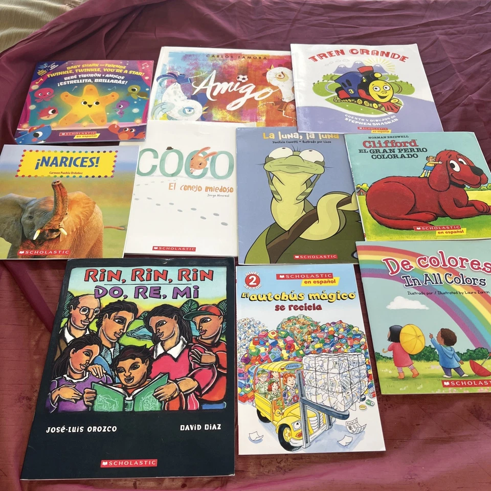 Lot of 10 Children's Spanish picture books Chapter books   Espanol  New Like new - Image 1 of 4