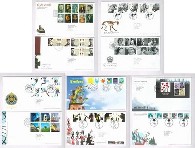 GB QEII 2006 First Day Covers x 10. - Image 1 of 4