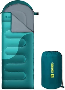 Sleeping Bag Lightweight Waterproof Warm Weather Portable for Adults and Kids - Picture 1 of 11