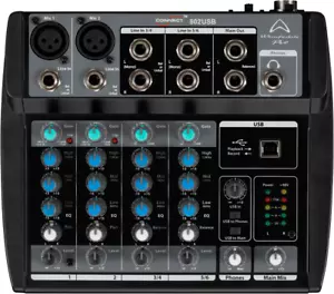 CONSOLE DE MIXAGE WHARFEDALE CONNECT802-USB-BK - Foto 1 di 2