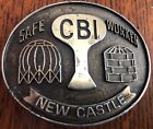 CBI Safe Worker, New Castle Plant, Hand Crafted Vintage Solid Brass Belt Buckle