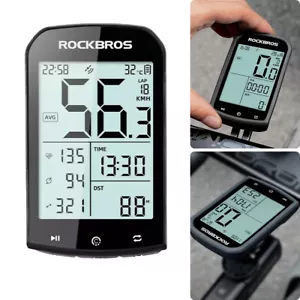 ROCKBROS M1 GPS Fahrradcomputer ANT + Bluetooth Drahtlos Geschwindigkeitsmesser - Bild 1 von 16