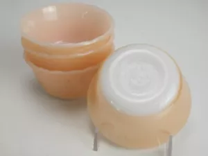 Juego de 4 cuencos de postre Fire King Lustre Wear melocotón - Imagen 1 de 5
