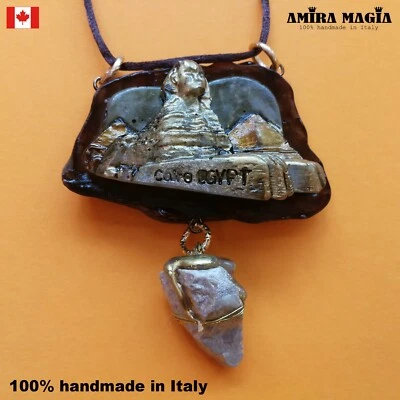 Египетский бог богиня сфинкс пирамида Ancien Египет фараон ювелирных изделий подвеска папирус - Изображение 1 из 4