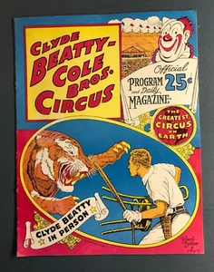 Clyde Beatty Cole Bros. Circus 1959 Program Tiger Tamer Lion - Picture 1 of 14