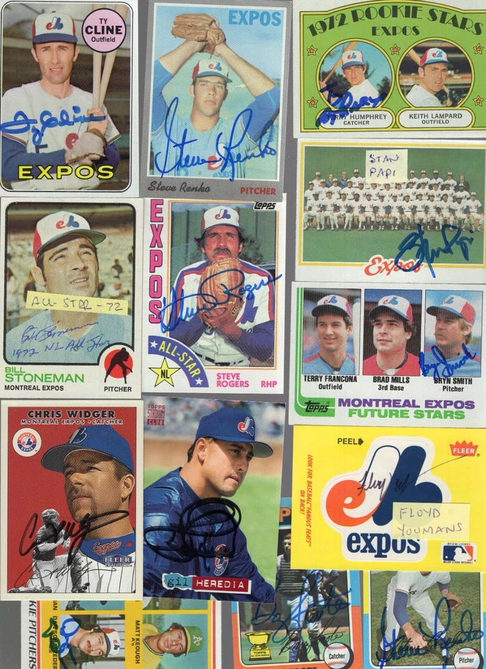Autographed Expos 1970's 1980's 1990's new lower prices #2 20% off after 4 - Image 1 of 1