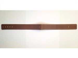 24mm x 345mm Hermes Tour Strap Watchband Wristband, Brown Tan Leather - Picture 1 of 3