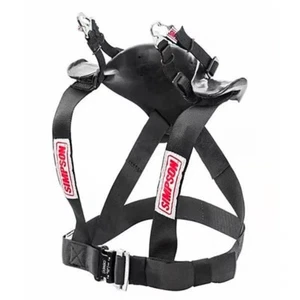 SIMPSON RACING HYBRID SPORT HEAD & NECK RESTRAINT, LARGE, CERTIFIED SFI 38.1 - Picture 1 of 8