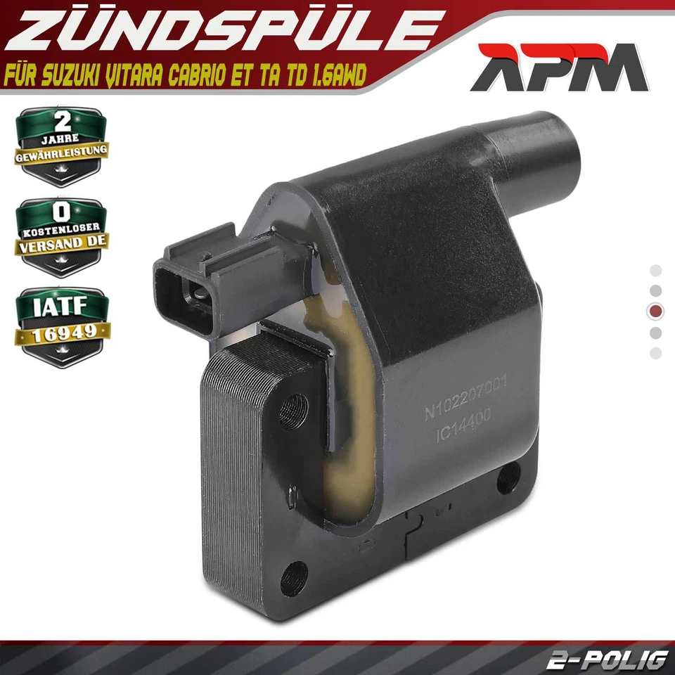 Bobina de encendido módulo de encendido para Suzuki Vitara Cabrio ET TA TD 1.6AWD 1988-1998 - Imagen 1 de 4