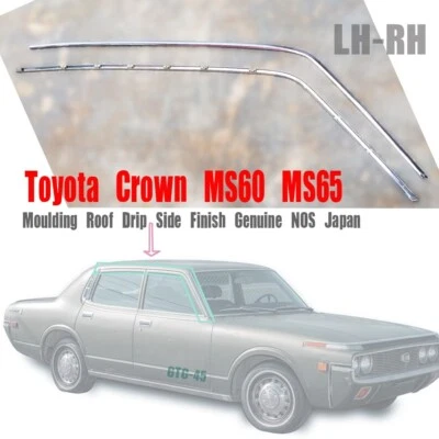 Para Toyota Crown MS60 MS65 Moldura Techo Goteo Lateral Acabado Par Genuino Nuevo de Lote Antiguo Japón Foto 1 de 4