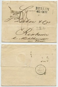 119313 - Preußen - Vorphila - Faltbrief - Berlin 20.10.1826 nach Rixheim, Elsass - Imagen 1 de 2