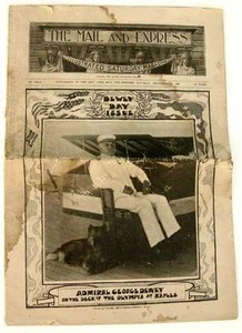 N.Y. THE MAIL and EXPRESS 1899 DEWEY DAY ISSUE Illustrated Saturday Magazine - Picture 1 of 1