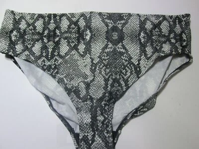 NWT Jaclyn Smith Womens Size 22W Bikini Bottom Gray Hipster Snake Print Swimwear - Image 1 of 4