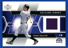 2005 Upper Deck Game Jerseys Todd Helton #GJ-HE - Colorado Rockies - NM-MT