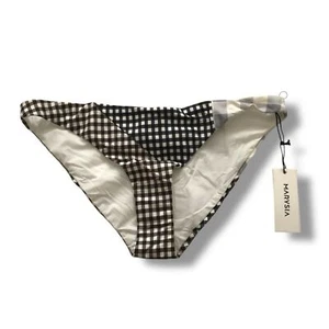 Marysia Swim Suffolk Bikini Bottom Multi Smores Gingham NWT Size XS - Picture 1 of 6