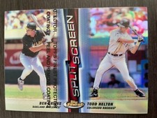 1999 Topps Finest Todd Helton Split Screen REFRACTOR Right Ben Grieve #SS13