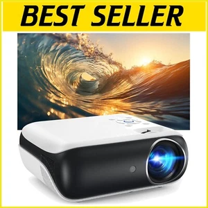 Mini Projector with 47''-200'' Projection & Bluetooth Speaker for Entertainment - Picture 1 of 10