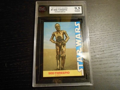 1977 STAR WARS Wonder Bread See-Threepio C-3PO KSA 9.5 (PSA 10/APR $1,000) GEM💎 - Image 1 of 2