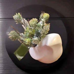 Home Decor Artifical Floral Arrangement Matte Contemporary Bird Pottery Planter - Picture 1 of 16