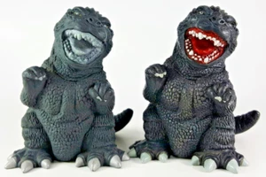 Mame Godzilla Soft Vinyl Figure set Sofubi Kaiyodo Grage Kit Vintage From Japan - Picture 1 of 7