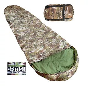 Army Combat Military Compact Lightweight Travel Sleeping Bag All Terrain Camo - Picture 1 of 4