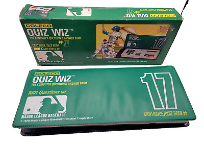 Coleco Quiz Wiz Electronic Trivia Game - Cartridge #17 - Major League Baseball