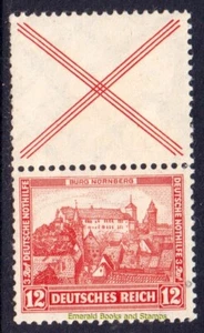 EBS Germany 1932 - Welfare - Castles - se-tenant pair - Michel S100 MH* cv $19 - Picture 1 of 1