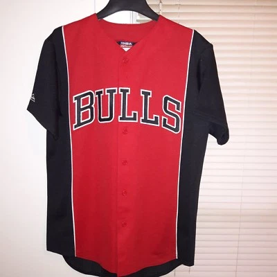 Camiseta de béisbol Majestic Chicago Bulls rara vintage Foto 1 de 3