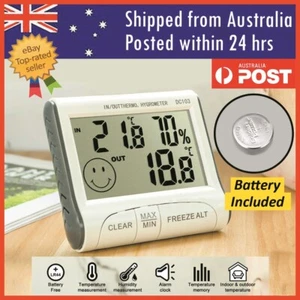 Indoor Thermometer Hygrometer Monitor Digital Humidity Temperature Gauge Meter - Picture 1 of 7