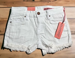 Teen SIZE 10…….BLANK NYC…….The Mini Astor White Cut Off Denim Shorts. New - Picture 1 of 4
