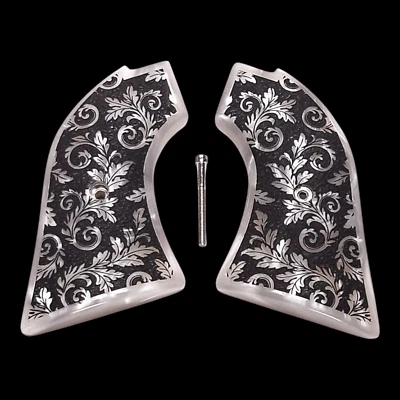 珍珠花卉卷轴 Heritage Rough Rider 握把 — 第 1/2 张图片