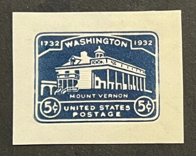 Travelstamps: US Stamps Cut Square Scott #U528 Mount Vernon Mint Hinged - Image 1 of 4