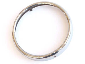 Bisel de llanta de lámpara cromada Lucas tipo 516242 8" para Sunbeam S7 S8 Enfield C JF L Twin - Imagen 1 de 2