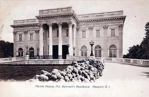 Newport Rhode Island Marmorpalast Mrs. Belmont's Residence Postkarte - Bild 1 von 2