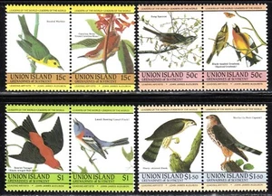 1985 Union Island SC# 186-189 - Birds - Pairs - M-NH - Picture 1 of 1