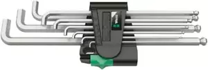 Wera 950/9 Hex Plus 4 Set di tasti a L cromati 9 pezzi metrici 1,5 mm - 10 mm - Foto 1 di 1
