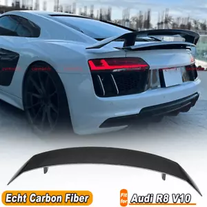 Se adapta a Audi R8 Coupe V10 2016-2019 alerón de techo de carbono alerón trasero alerón trasero - Imagen 1 de 12
