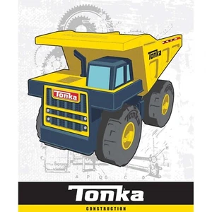 Camión Tonka 36"" x 45"" tela de algodón de panel grande - Imagen 1 de 6
