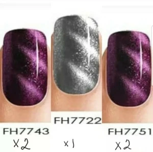 5 Pretty Woman Magnetix Nail Polish With 2 Magnets Per Pack~magnetic nail polish - Picture 1 of 2