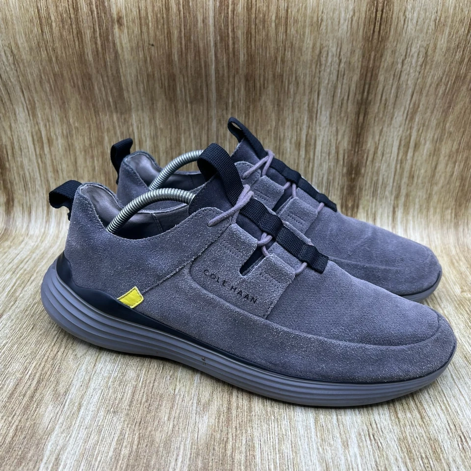 Zapatos informales Cole Haan Grandsport delantal puntera para hombre talla 10 M gris gamuza C30758 Foto 1 de 4