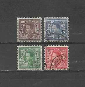 IRAK , 1934/38 , KING GHAZI , SET OF 4 STAMPS , PERF , USED , CV$4.15 - Bild 1 von 1