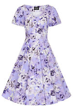 Hearts & Roses London Kleid Bonnie Floral Swing Dress Retro Vintage Blumen 50er