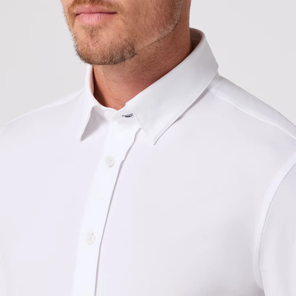 Camisa de Vestir Formal Mizzen+Main Sotavento - Ajuste Ajustado - Regular (Seleccionar Talla/Color) Foto 1 de 1