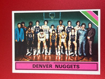 1975-76 Topps - Lista de verificación del equipo Denver Nuggets #321 Foto 1 de 4