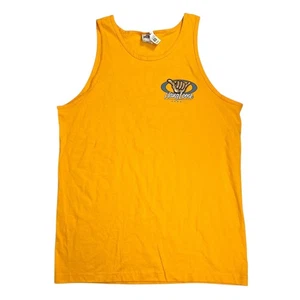 Camiseta sin mangas vintage Alstyle Hawaii colgante suelta para hombre talla grande amarilla años 90 defectuosa - Imagen 1 de 17