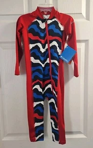 NWT Columbia Kid's Sandy Shores ll RED WHITE BLUE  Sunguard Suit Size 2T $50 - Picture 1 of 5