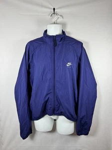 Vintage 90s Nike FIT Purple Full Zip Windbreaker Jacket Retro Men’s Size L - Picture 1 of 5
