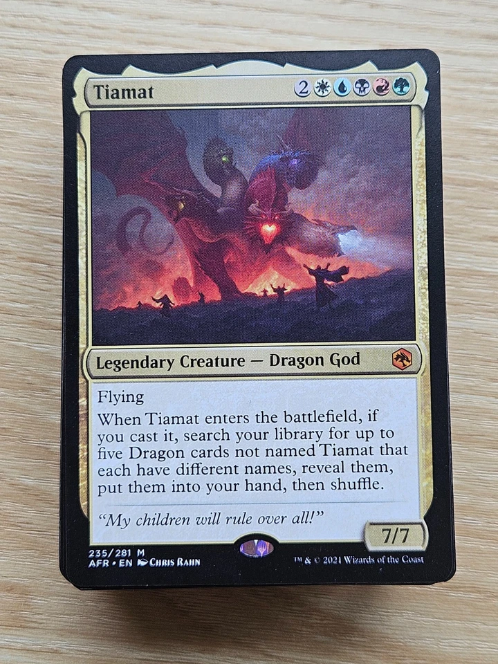 Custom Commander Deck ~ Dragons ~ Tiamat ~ EDH MtG Magic 100 Card Deck - Image 1 of 4