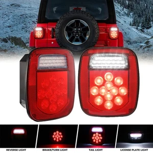 2PCS Led Tail Lights Brake Turn Signal Lamps Reverse For Jeep Wrangler TJ CJ YJ - Picture 1 of 12