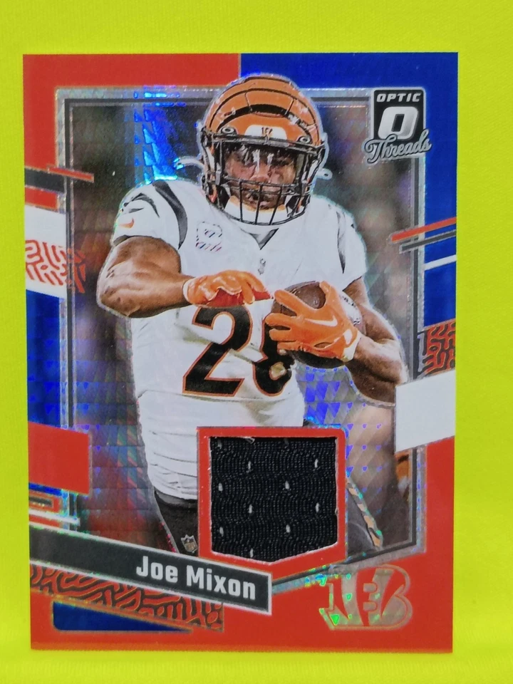 2023 Panini Donruss Optic - Donruss Threads Joe Mixon #DT-JM Blue Hyper Prizm (M - Image 1 of 2